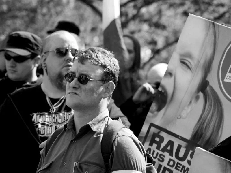 Neonazi- Demonstration in Neumünster