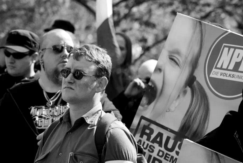 Neonazi- Demonstration in Neumünster