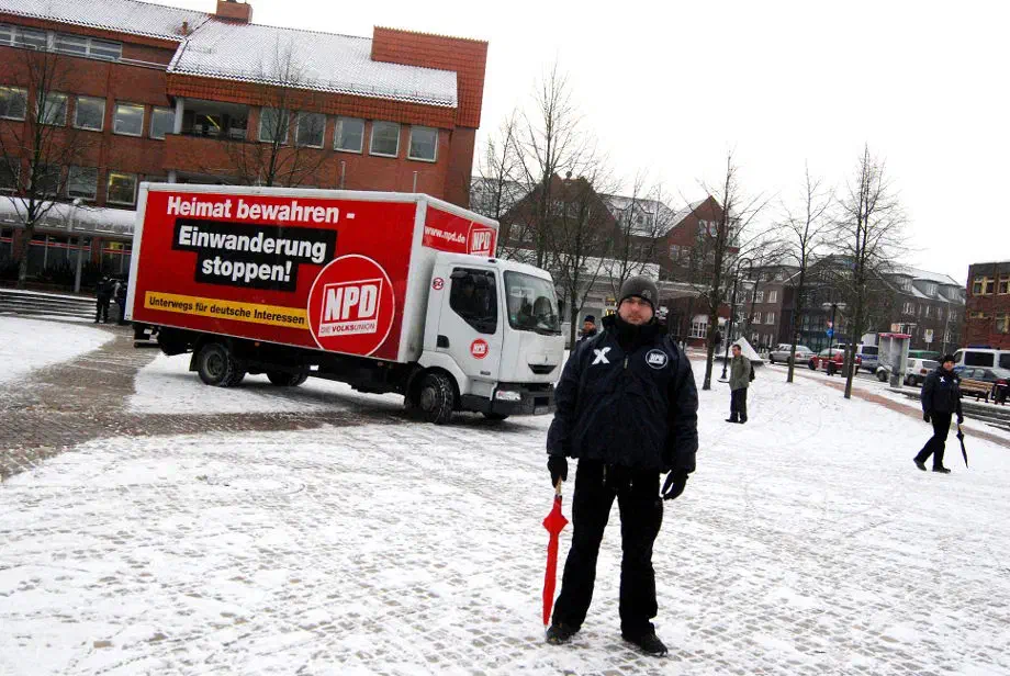 NPD Kundgebung in Rotenburg Wümme