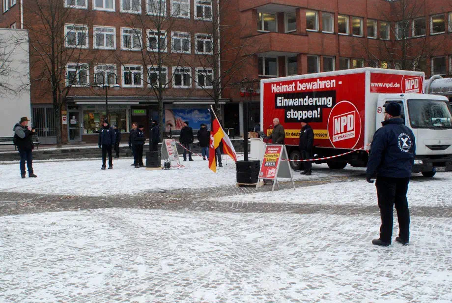 NPD Kundgebung in Rotenburg Wümme