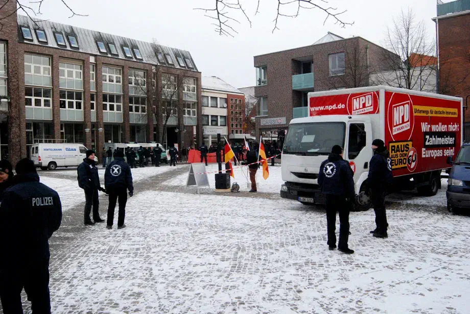 NPD Kundgebung in Rotenburg Wümme