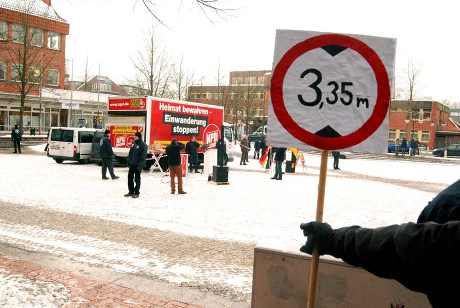 NPD Kundgebung in Rotenburg Wümme