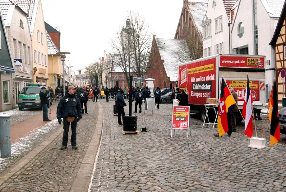 NPD Kundgebung in Verden