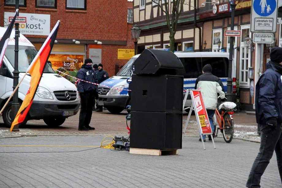NPD Kundgebung in Celle