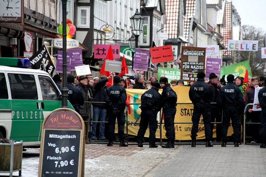 NPD Kundgebung in Celle