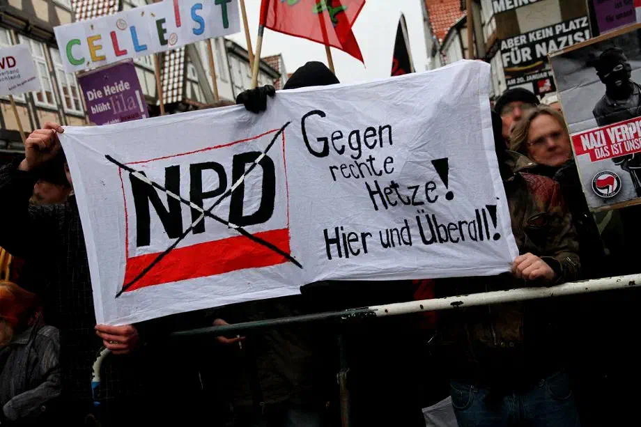 NPD Kundgebung in Celle