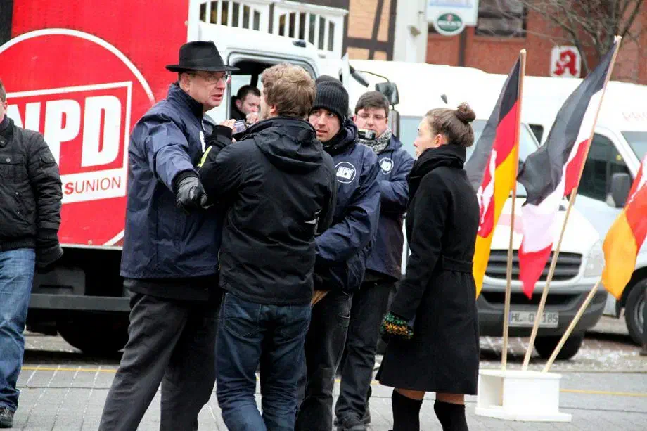 NPD Kundgebung in Celle