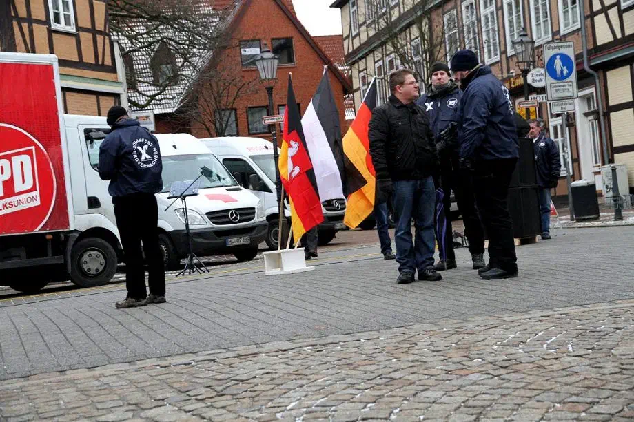 NPD Kundgebung in Celle