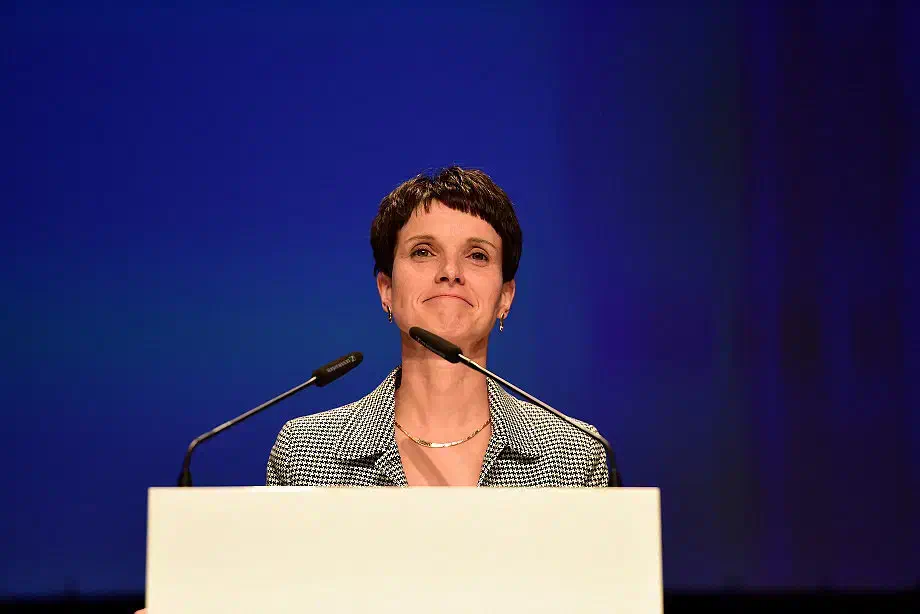 Frauke Petry hielt die eigentliche Eröffnungsrede des AfD-Bundesparteitages.