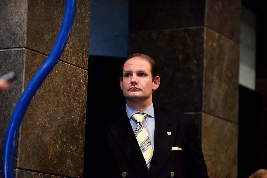 Der vormalige NPD-Aktivist Björn J. Neumann aus Hamburg am Rande des AfD-Bundesparteitages.