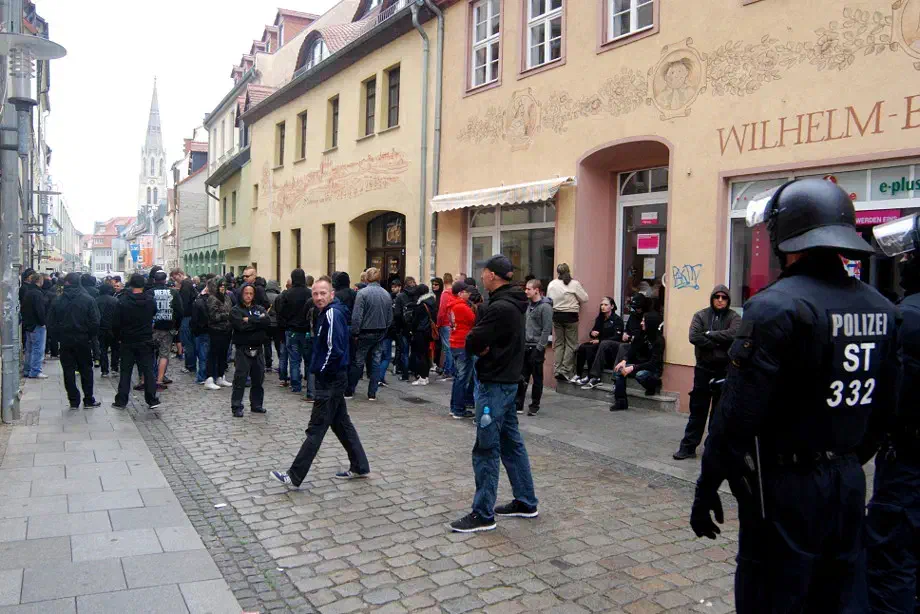 Neonaziaufmarsch in Merseburg