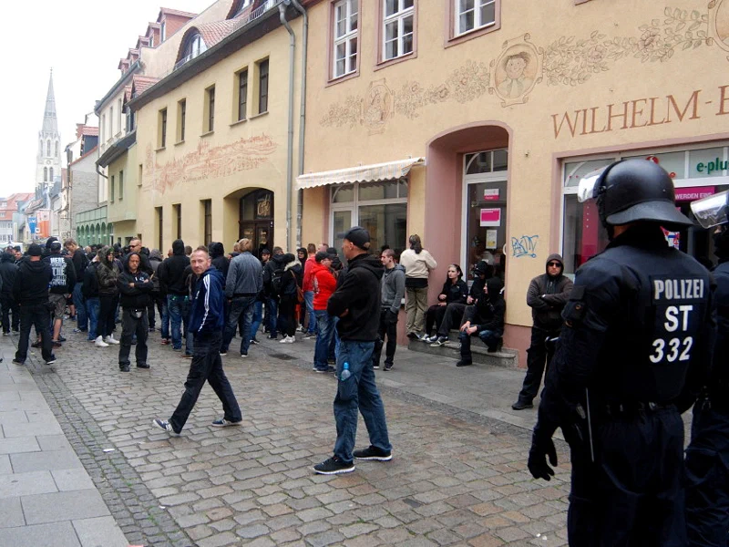 Neonaziaufmarsch in Merseburg