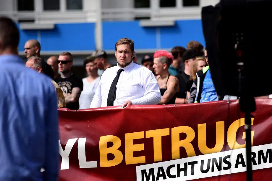 Neonazis aus dem niedersächsischen Eichsfeld nahmen ebenfalls an der NPD-Veranstaltung teil.