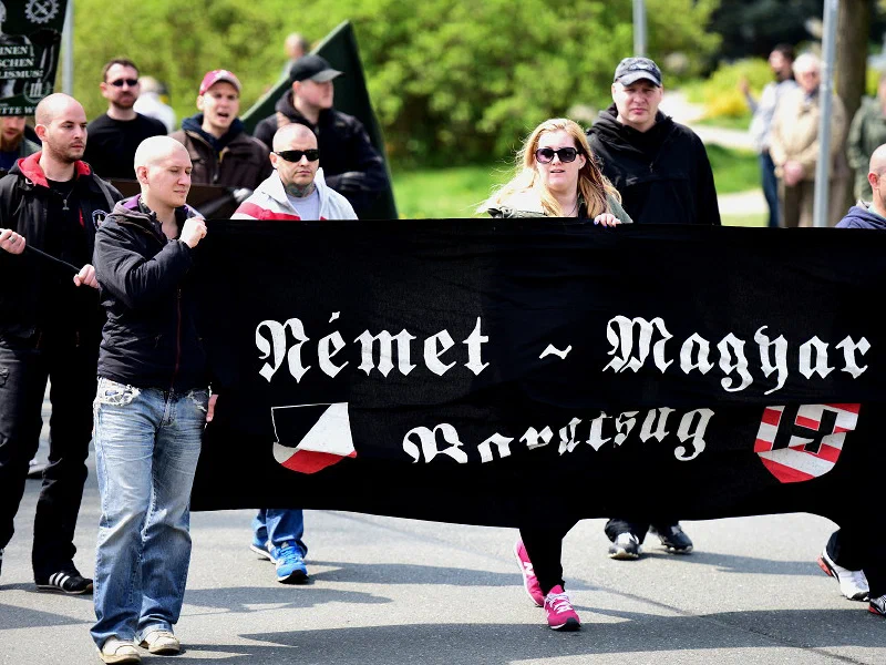 Demonstration vom "III. Weg" in Plauen, Sachsen