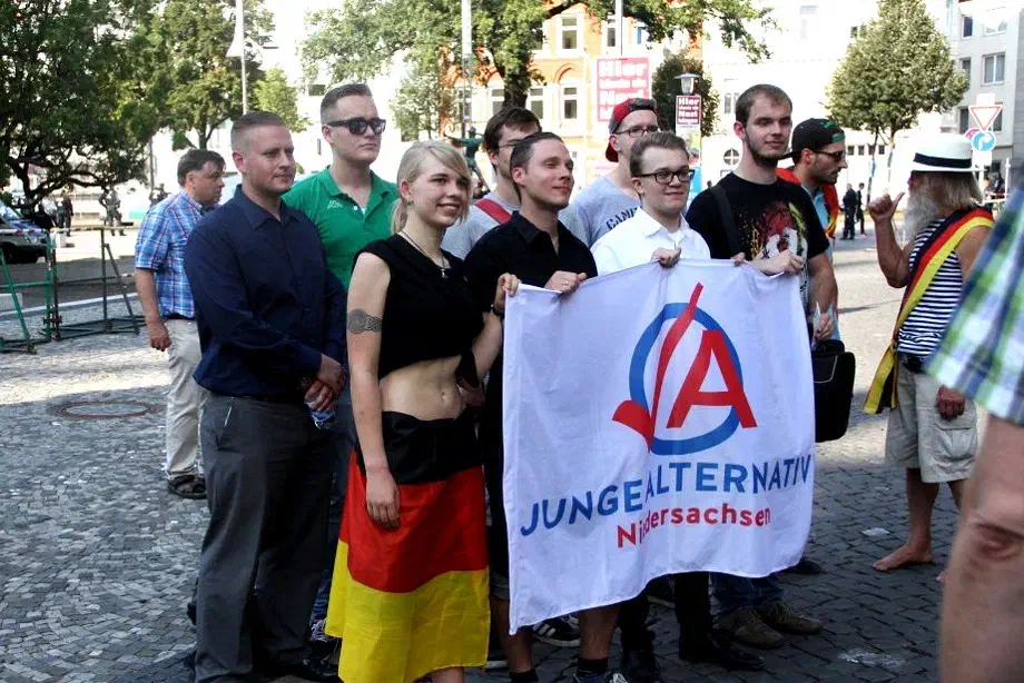 An der Organisation der Veranstaltung beteiligte sich unter anderem AnhängerInnen der AfD-Jugendorganisation "Junge Alternative Niedersachsen".