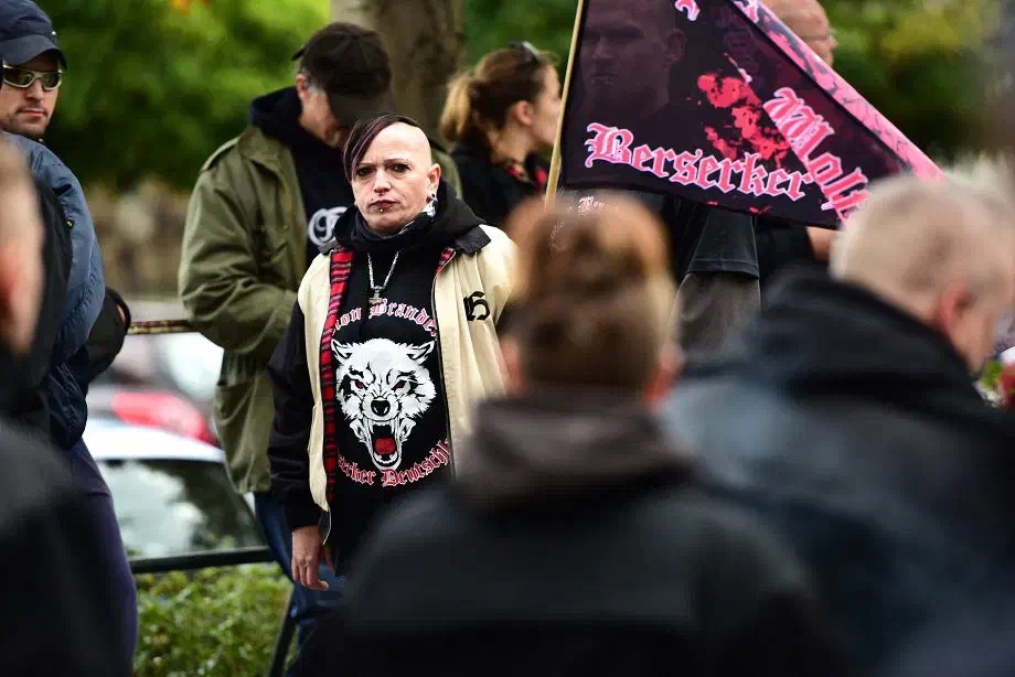 Auch einige Anhänger*innen der "Division Brandenburg" fanden den Weg nach Dortmund um an der Kundgebung teilzunehmen