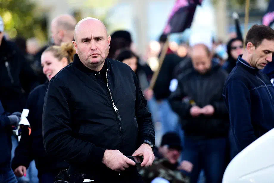 Auch Ed Polman, eine der wichtigsten Führungsfiguren der niederländischen Combat 18 Gruppe, war am vergangenen Wochenende in Dortmund zugegen.