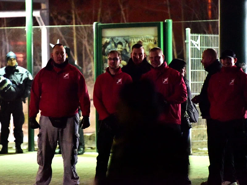 Fackelmarsch von Neonazis in Nienburg