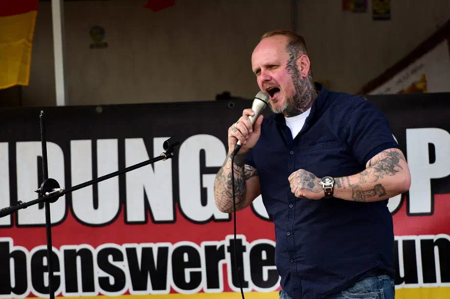 Der selbsternannte Anführer der thüringischen Neonazigruppierung "Thügida" David Köckert war am vergangenen Wochenende ebenfalls in Göttingen zugegen.