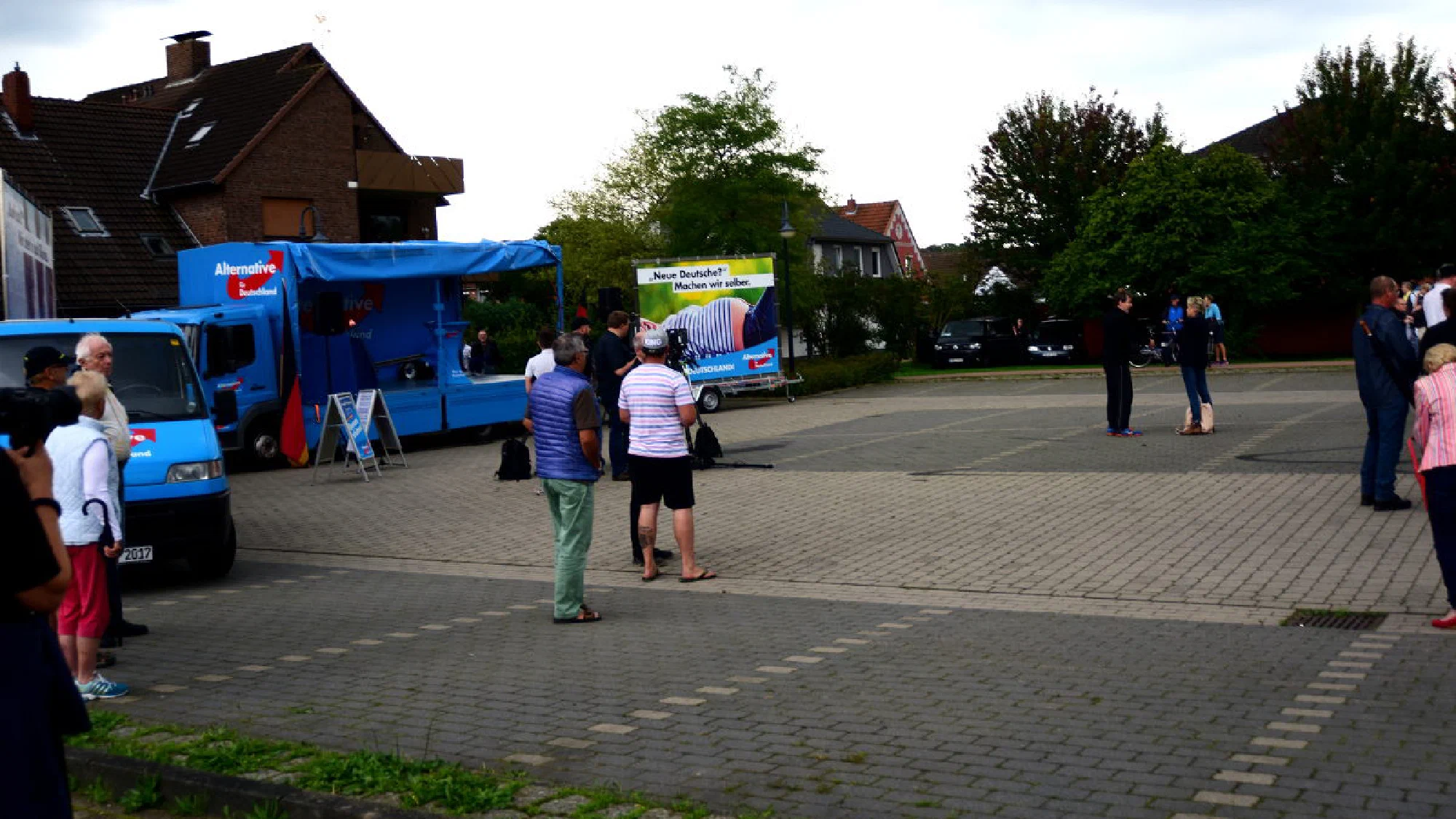 Kundgebung der AfD in Stuhr