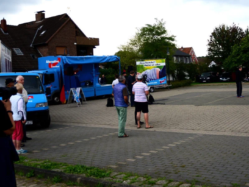 Kundgebung der AfD in Stuhr
