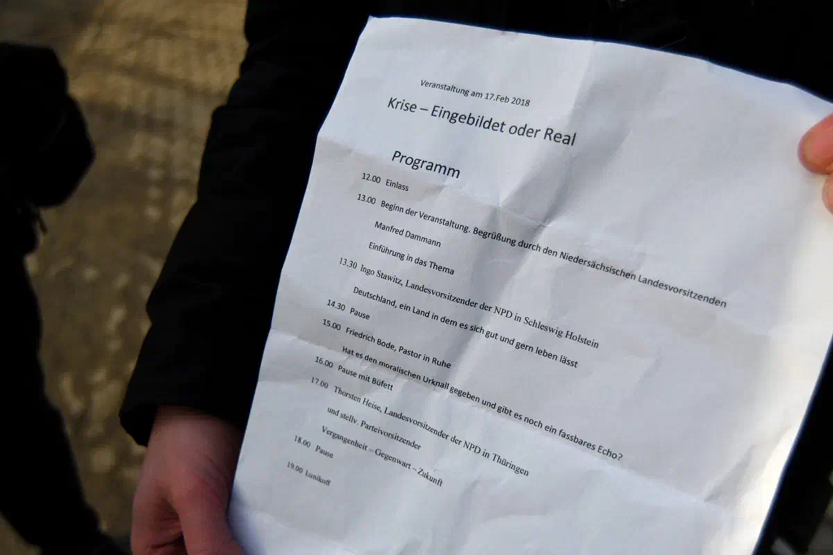 Das Programm der Veranstaltung in Karlshöfen.