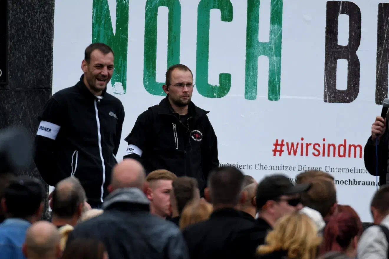 Zum Organisationskreis gehörte am vergangenem Samstag auch Thomas Witte (Bildmitte) vom Verein "Heimattreue Niederdorf e.V.". Veranstaltungen des Vereins werden regelmäßig von Neonazis frequentiert.