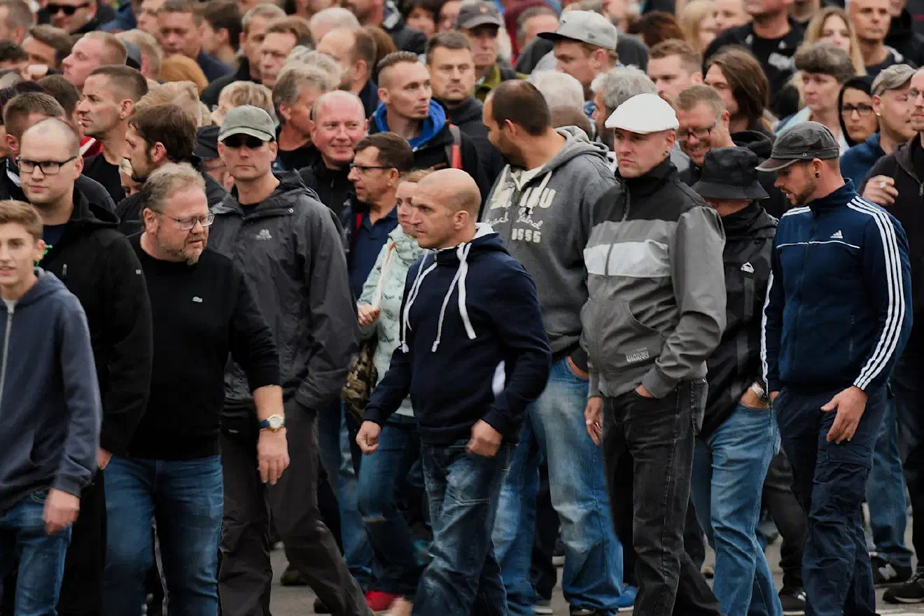 Ehemalige Aktivisten von "Blood&Honour" waren ebenfalls in Chemnitz vertreten...