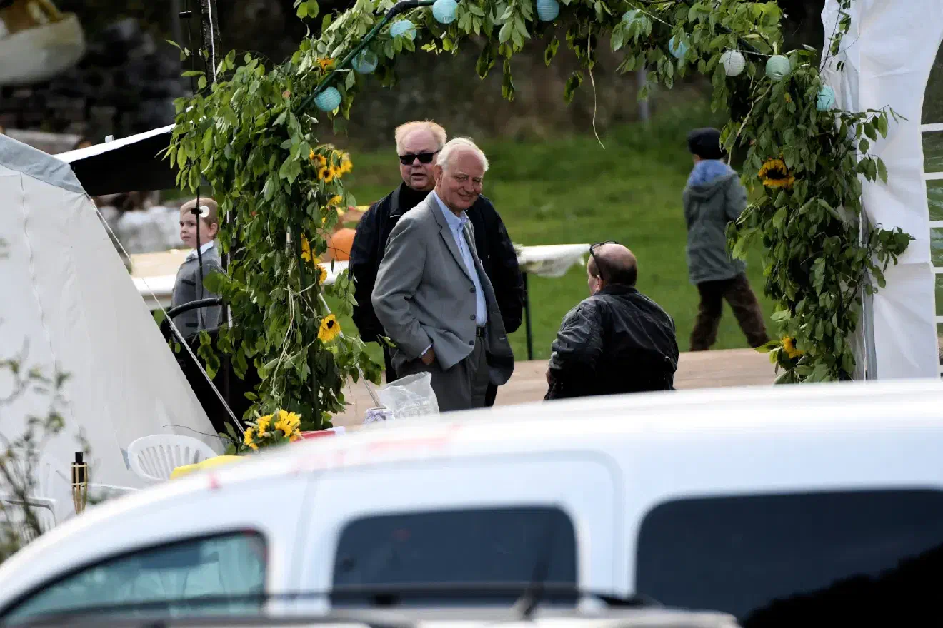 Auch der NPD-Landesvorsitzende aus Bremen, Horst Görmann (Links, mit Sonnenbrille), war im September 2019 vor Ort. Hier im Bild mit dem ehemaligen niedersächsischem NPD-Landesvorsitzenden Ulrich Eigenfeld aus Oldenburg.