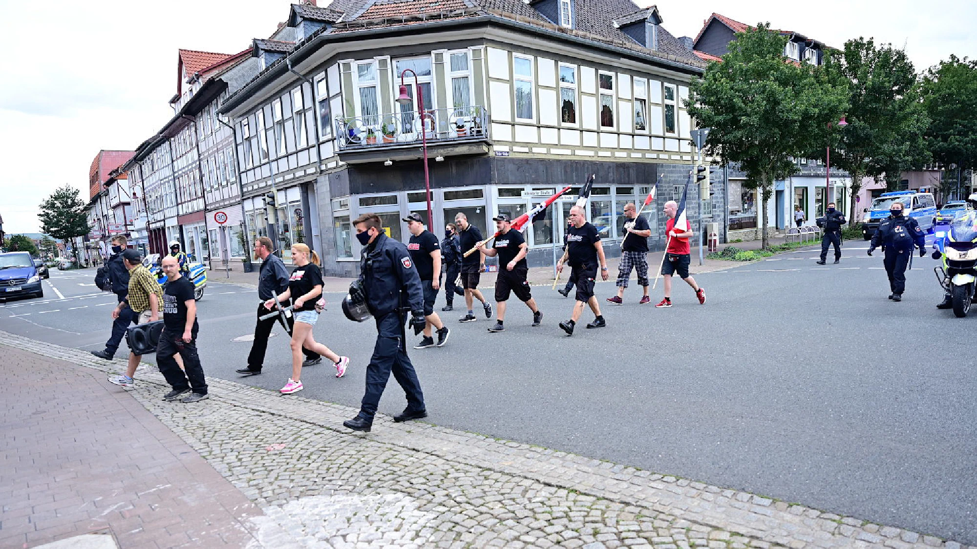 Kundgebung von Neonazis in Einbeck