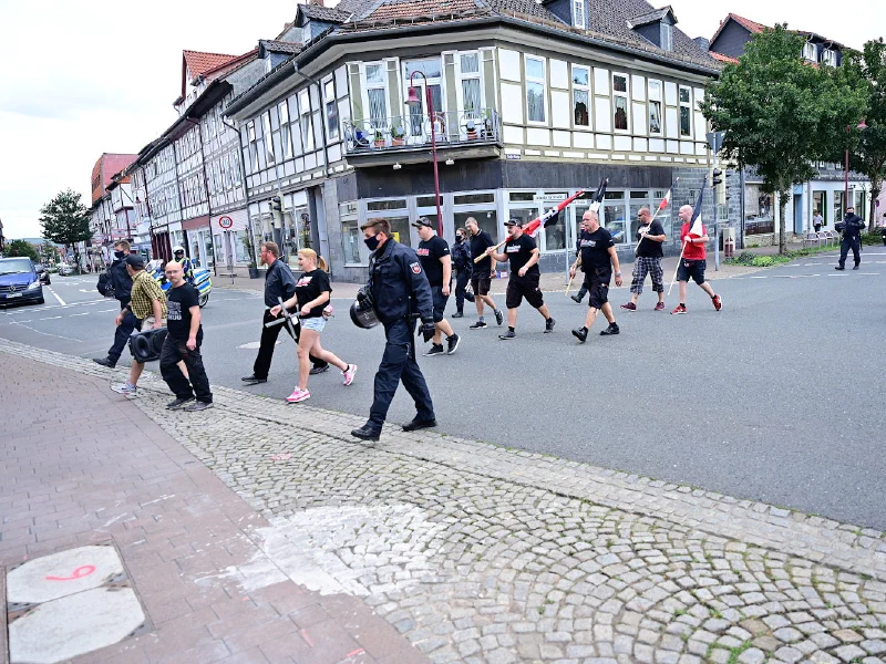 Kundgebung von Neonazis in Einbeck