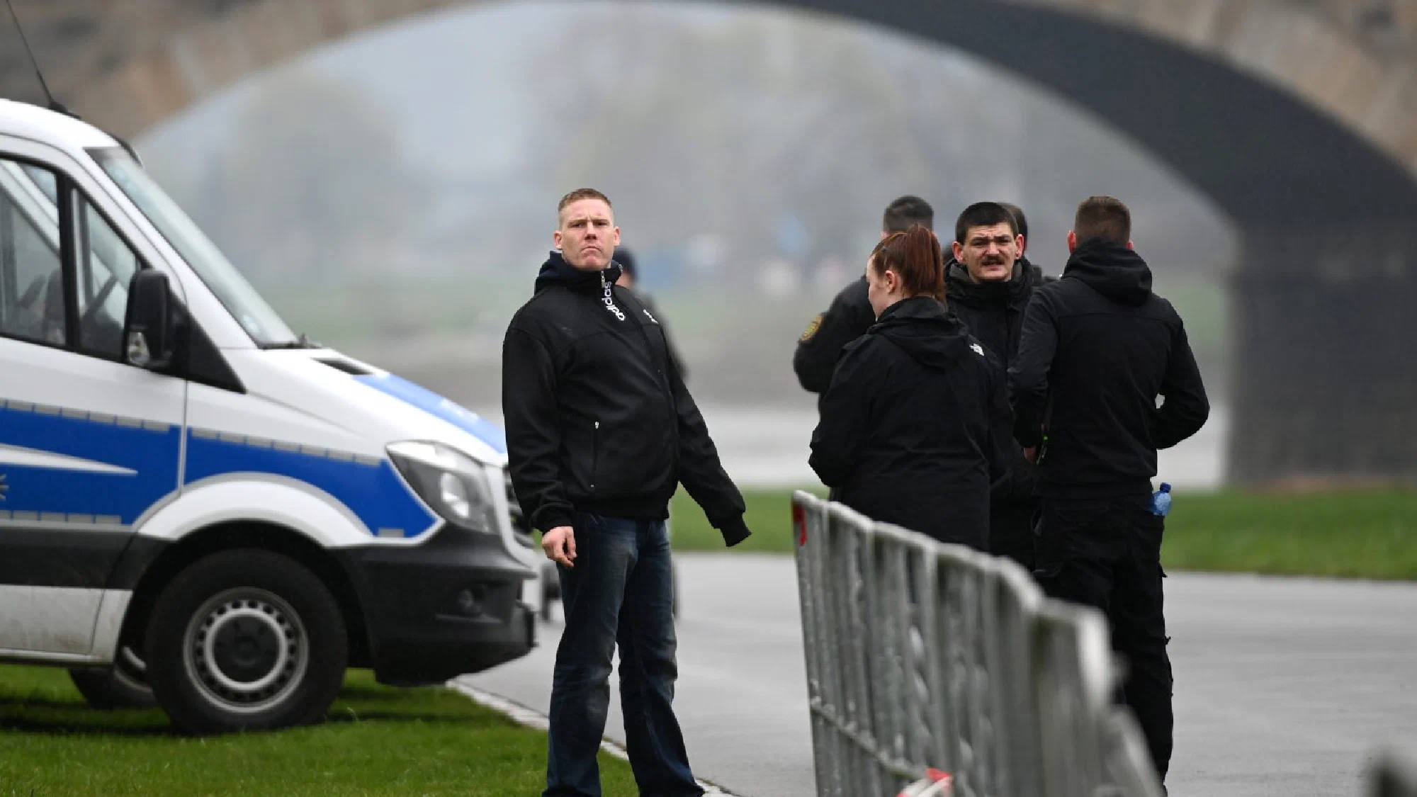 Kundgebung der "Jungen Nationalisten" (JN) in Dresden