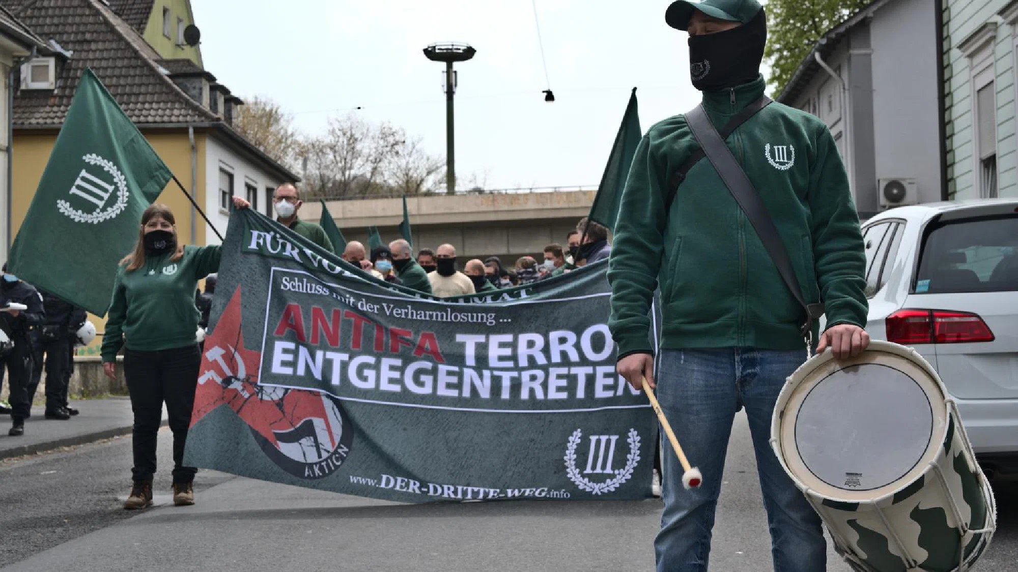 Demonstration der Partei "Der III. Weg" in Siegen