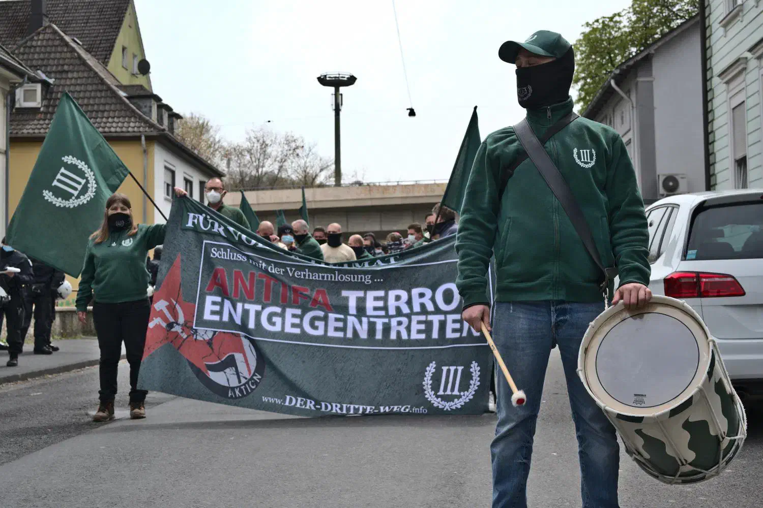Demonstration der Partei "Der III. Weg" in Siegen
