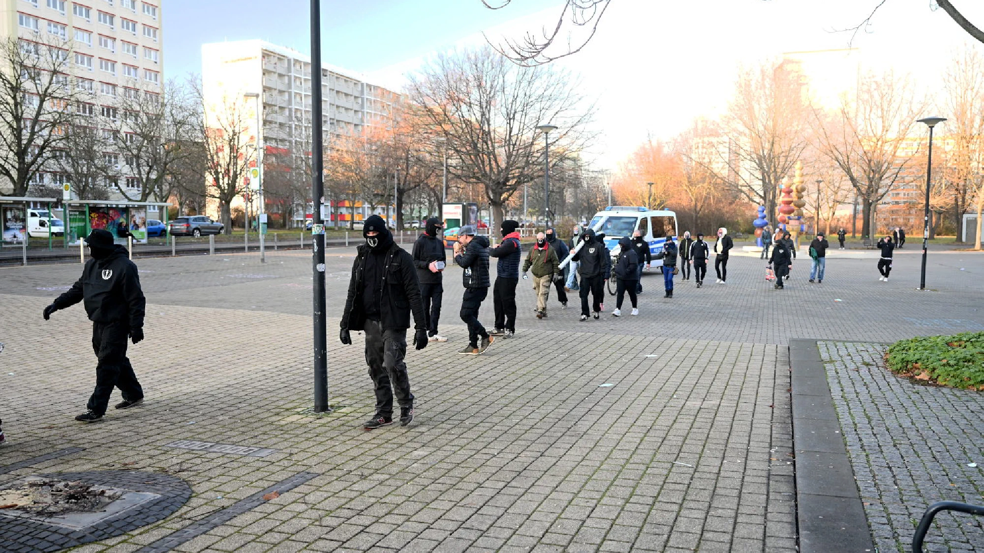 Kundgebung der "Neuen Stärke" (NS) in Magdeburg