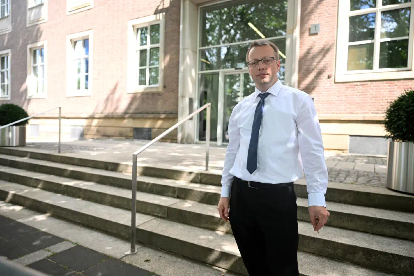 Anmelder für die Veranstaltung war Denis Pauli (hier im Bild), seines Zeichens Fraktionsvorsitzender der AfD im Landschaftsverband Westfalen-Lippe (LWL).