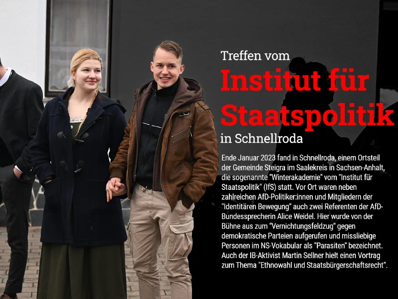 Winterakademie 2023 vom "Institut für Staatspolitik" (IfS) in Schnellroda