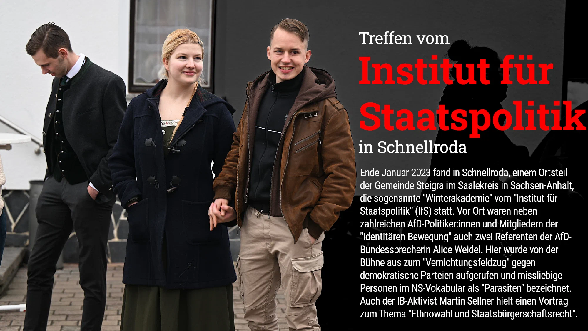 Winterakademie 2023 vom "Institut für Staatspolitik" (IfS) in Schnellroda