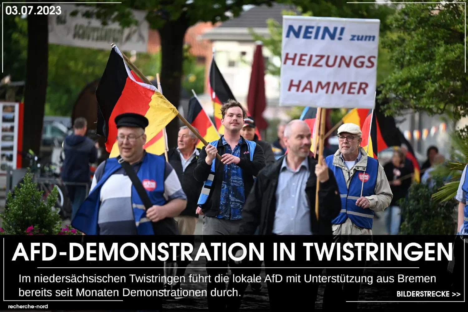 AfD-Demonstration in Twistringen