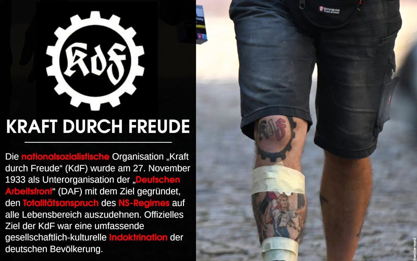 Tafel zu Kraft durch Freude