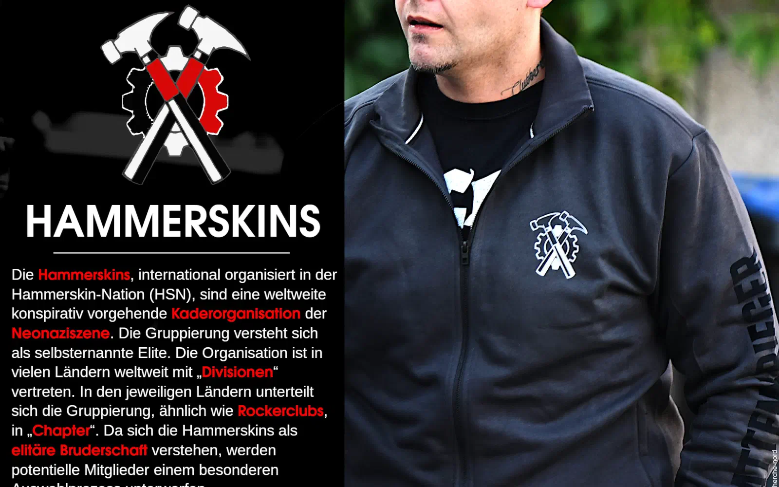 Tafel zu Hammerskins