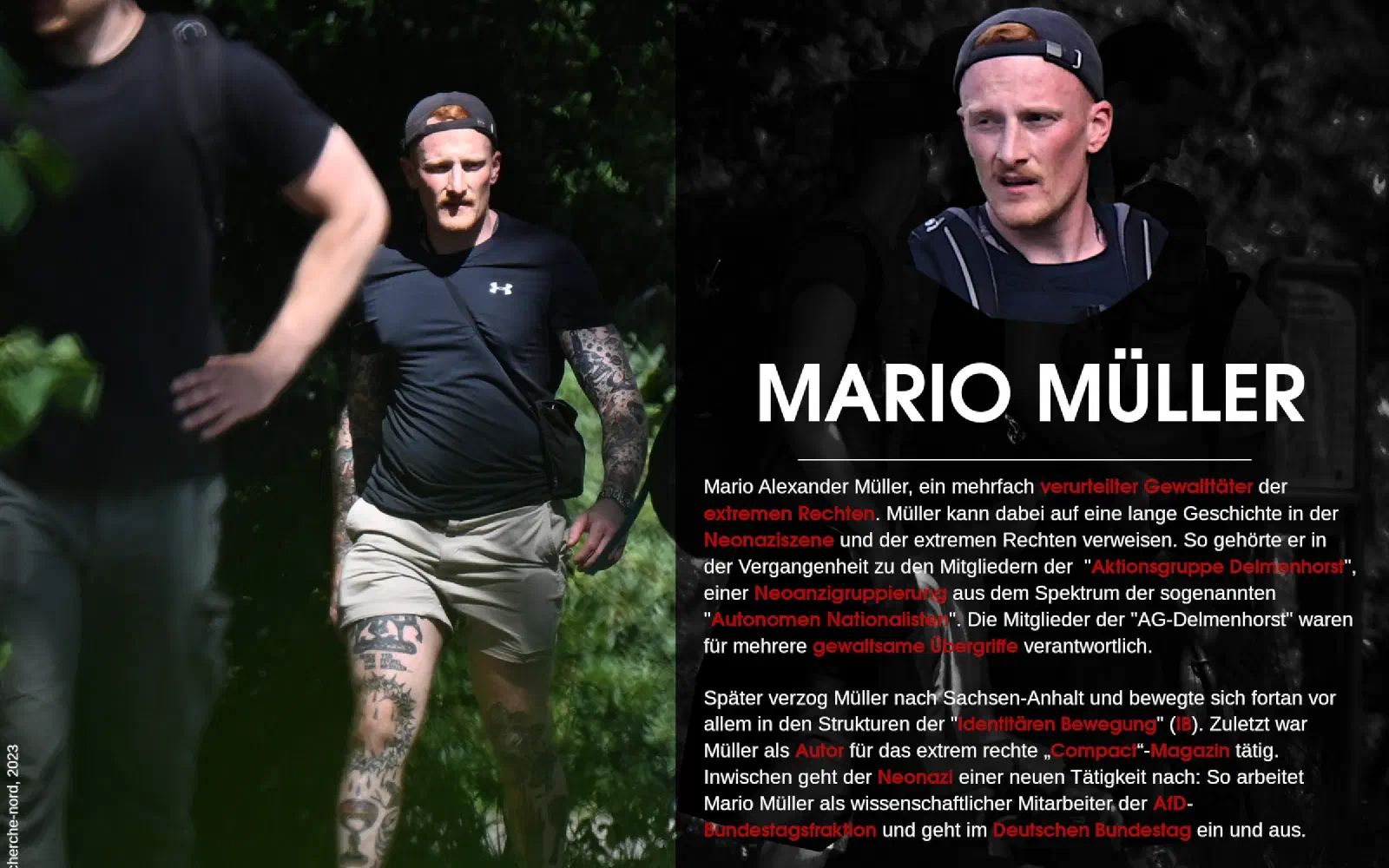 Tafel zu Mario Müller