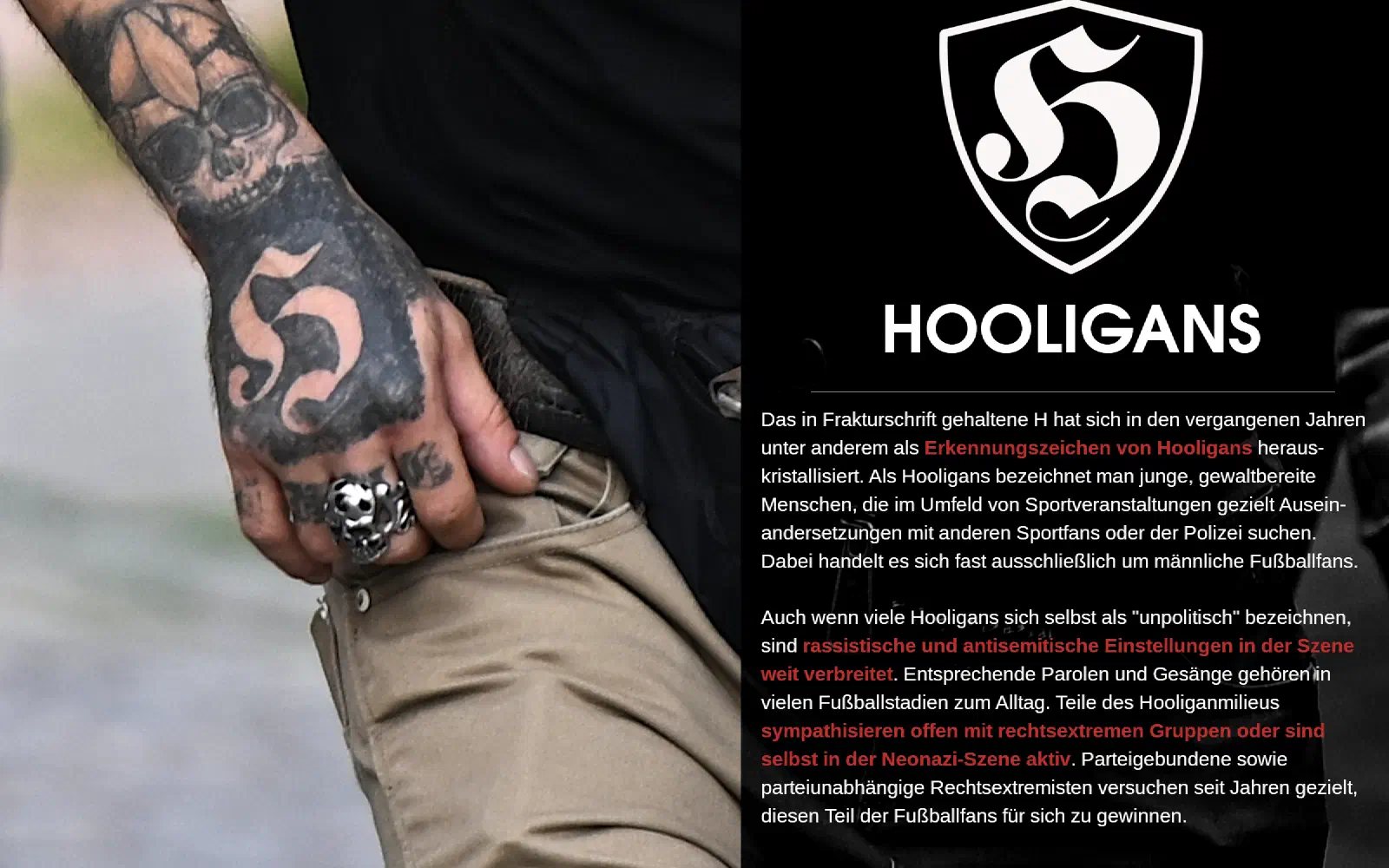 Tafel zu Hooligans