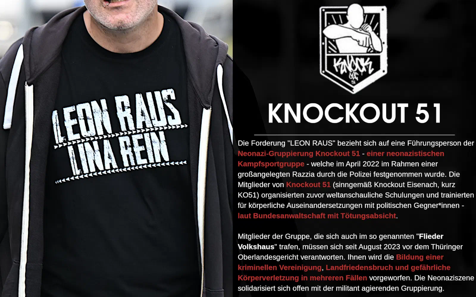 Tafel zu Knockout 51