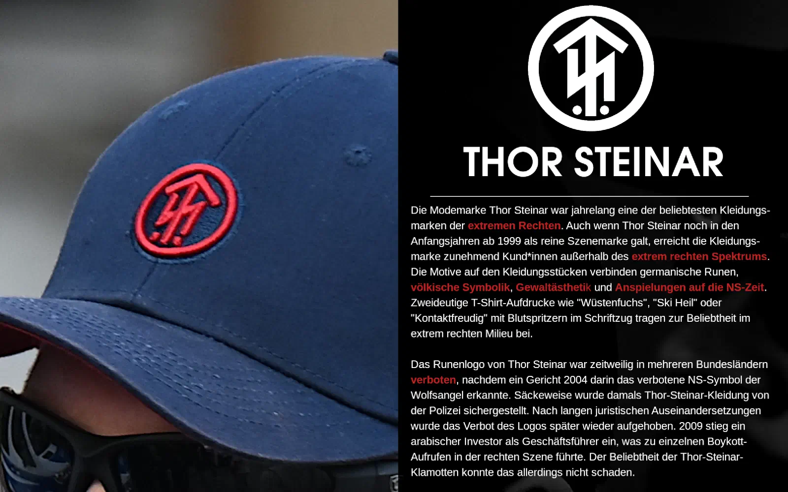 Tafel zu Thor Steinar