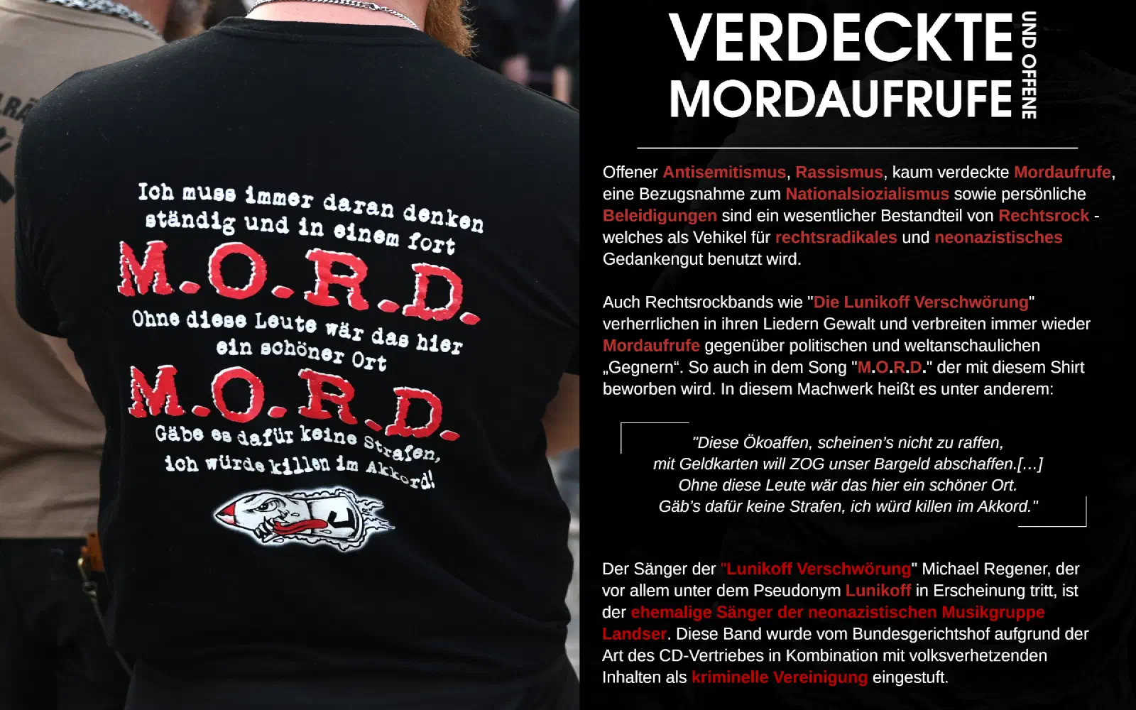 Tafel zu Mordaufrufe