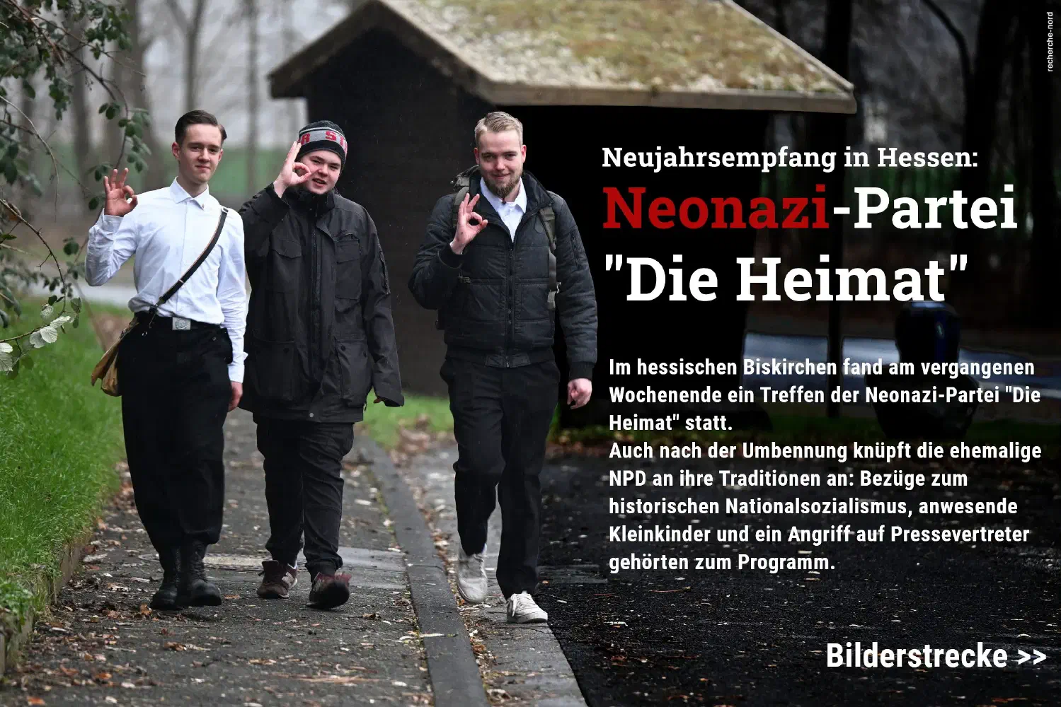 Neujahrsempfang der Neonazi-Partei "Die Heimat" in Hessen