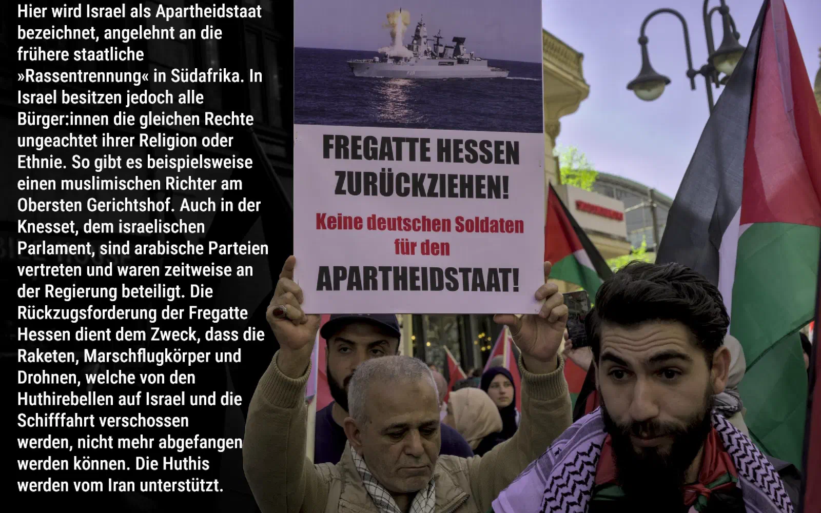 Tafel zu Apartheidsvorwurf