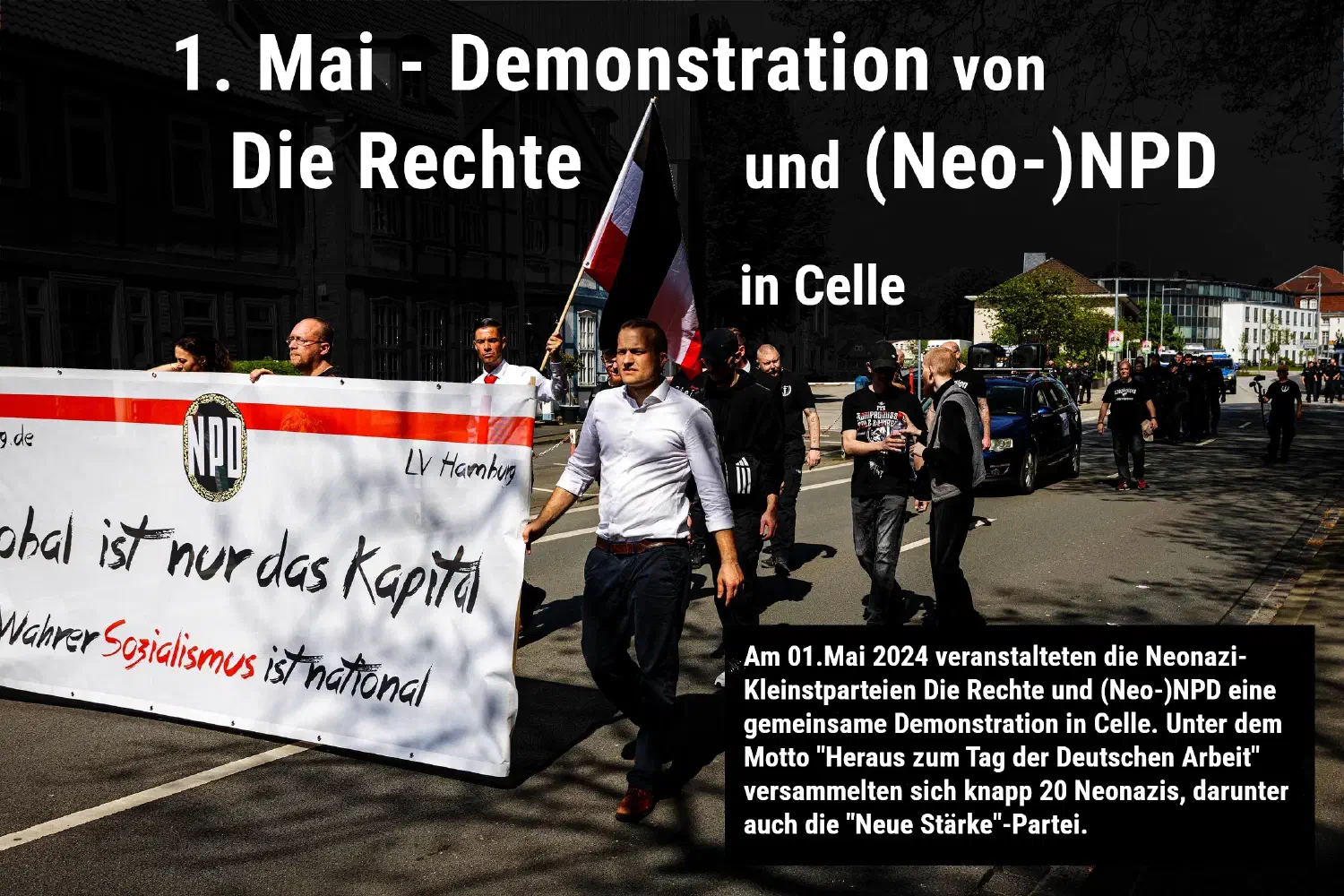 Demonstration Die Rechte und NPD in Celle