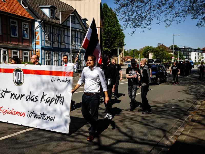 Demonstration Die Rechte und NPD in Celle